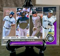Kyle Seager, Ken Griffey Jr., Jay Buhner, Edgar Martinez [Purple] #61 Baseball Cards 2020 Topps Now Prices