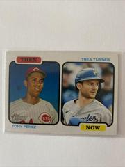 Tony Perez, Trea Turner Baseball Cards 2022 Topps Heritage Then and Now Prices