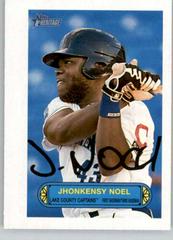 Jhonkensy Noel #73PU-12 Baseball Cards 2022 Topps Heritage Minor League 1973 Pin Up Prices