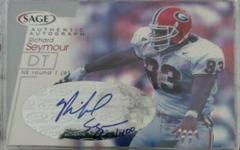 Richard Seymour [Silver] Football Cards 2001 Sage Autographs Prices