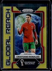 Cristiano Ronaldo [Gold] Soccer Cards 2022 Panini Prizm World Cup Global Reach Prices