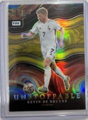 Kevin De Bruyne [Gold] Soccer Cards 2022 Panini Select FIFA Unstoppable Prices