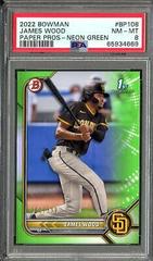 James Wood [Neon Green] Baseball Cards 2022 Bowman Paper Prospects Prices