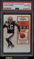 Josh Cribbs #23 Football Cards 2010 Playoff Contenders Prices