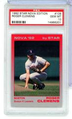 Roger Clemens #108 Baseball Cards 1992 Star Nova Edition Prices