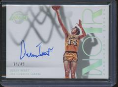 Jerry West #SHS-JWE Basketball Cards 2022 Panini Noir Shadow Signatures Prices