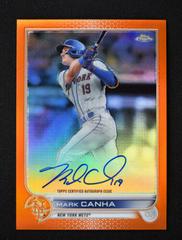 Mark Canha [Orange] #CVA-MC Baseball Cards 2022 Topps Chrome Veteran Autographs Prices