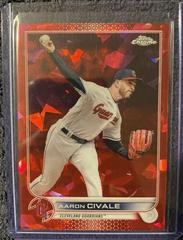 Aaron Civale [Red] #US49 Baseball Cards 2022 Topps Chrome Update Sapphire Prices