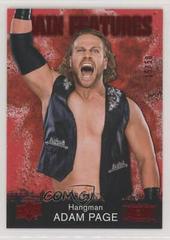 Hangman Adam Page [Red] Wrestling Cards 2021 Upper Deck AEW Main Features Prices