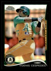 Yoenis Cespedes [Black Refractor] #8 Baseball Cards 2014 Topps Chrome Prices