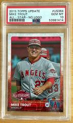 Mike Trout [All Star No Logo] #US364 Baseball Cards 2015 Topps Update Prices