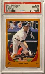 Derek Jeter [Orange] Baseball Cards 2011 Bowman Prices
