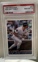 Don Mattingly #47 Baseball Cards 1995 Bazooka Prices