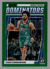 Cade Cunningham [Green] #20 Basketball Cards 2022 Panini Donruss Optic Elite Dominators Prices