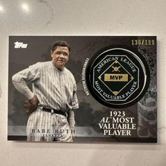 Babe Ruth [Black] Baseball Cards 2023 Topps Update MVP Medallion Prices