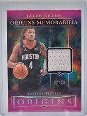 Jalen Green [Pink] #20 Basketball Cards 2023 Panini Origins Memorabilia Prices
