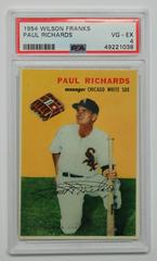 Paul Richards Baseball Cards 1954 Wilson Franks Prices