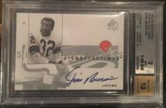 Jim Brown #JBR Football Cards 2001 SP Authentic Sign of the Times Prices