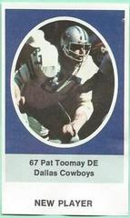 Pat Toomay Football Cards 1972 Sunoco Stamps Update Prices
