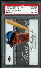 Ken Griffey Jr. [Finest Moments] #RFMKG Baseball Cards 2007 Finest Rookie Moments Prices