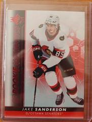 Jake Sanderson [Red] #104 Hockey Cards 2022 SP Prices