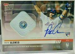 Pete Alonso [Autograph Relic] #913B Baseball Cards 2019 Topps Now Prices