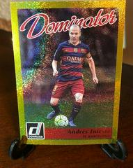 Andres Iniesta [Gold] Soccer Cards 2016 Panini Donruss Dominator Prices