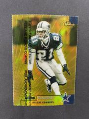 Deion Sanders [Gold Refractor w/ Coating] #55 Football Cards 1999 Topps Finest Prices