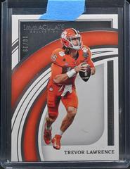 Trevor Lawrence Football Cards 2022 Panini Immaculate Collegiate Prices