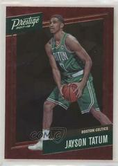 Jayson Tatum [Red] #3 Basketball Cards 2017 Panini Prestige Micro Etch Rookies Prices