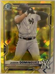 Jasson Dominguez [Yellow] #BCP-213 Baseball Cards 2021 Bowman Chrome Sapphire Prospects Prices