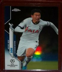 Heung Min Son [Blue Bubbles Refractor] Soccer Cards 2019 Topps Chrome UEFA Champions League Prices