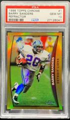 Barry Sanders [Refractor] Football Cards 1998 Topps Chrome Prices
