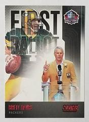 Brett Favre [Red] #FB-BF Football Cards 2022 Panini Score First Ballot Prices