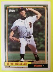 Bryan Hickerson #8 Baseball Cards 1992 Topps Prices