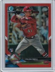 Tyler O'Neill [Orange Refractor] Baseball Cards 2018 Bowman Chrome Prices