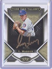 Greg Maddux [Gold Ink] #T1TA-GM Baseball Cards 2023 Topps Tier One Talent Autographs Prices