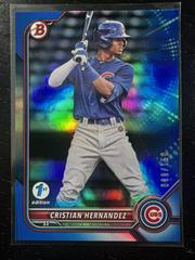 Cristian Hernandez [Blue] #BD-111 Baseball Cards 2022 Bowman Draft 1st Edition Prices