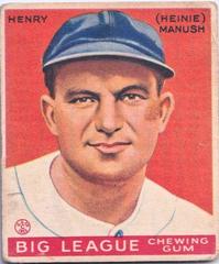 Heinie Manush #187 Baseball Cards 1933 Goudey Prices