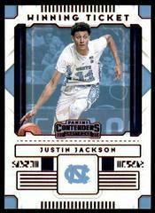 Justin Jackson [Red] #6 Basketball Cards 2020 Panini Contenders Draft Picks Winning Tickets Prices