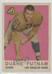 Duane Putnam #67 Football Cards 1959 Topps Prices