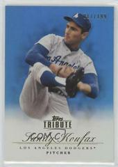 Sandy Koufax [Blue] Baseball Cards 2012 Topps Tribute Prices