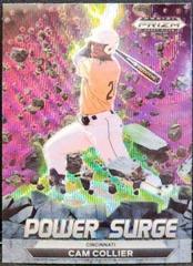 Cam Collier [Purple Wave] #PS-CC Baseball Cards 2022 Panini Prizm Draft Picks Power Surge Prices