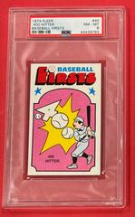 .400 Hitter Baseball Cards 1974 Fleer Baseball Firsts Prices