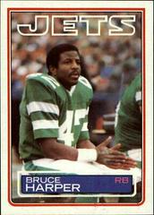 Bruce Harper #342 Football Cards 1983 Topps Prices