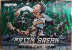 Victor Wembanyama [Green Wave] #1 Basketball Cards 2023 Panini Prizm Draft Picks Break Prices
