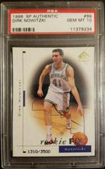 Dirk Nowitzki #99 Basketball Cards 1998 SP Authentic Prices