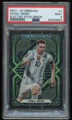 Lionel Messi [Electric Etch Green] #1 Soccer Cards 2021 Panini Obsidian Prices