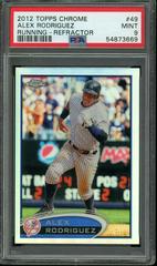 Alex Rodriguez [Running Refractor] #49 Baseball Cards 2012 Topps Chrome Prices