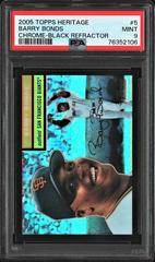 Barry Bonds [Black Refractor] Baseball Cards 2005 Topps Heritage Chrome Prices